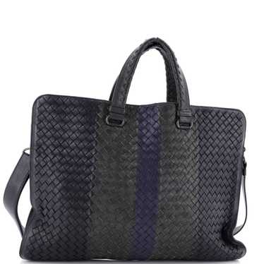 Bottega Veneta Club Fume Briefcase Intrecciato Nap