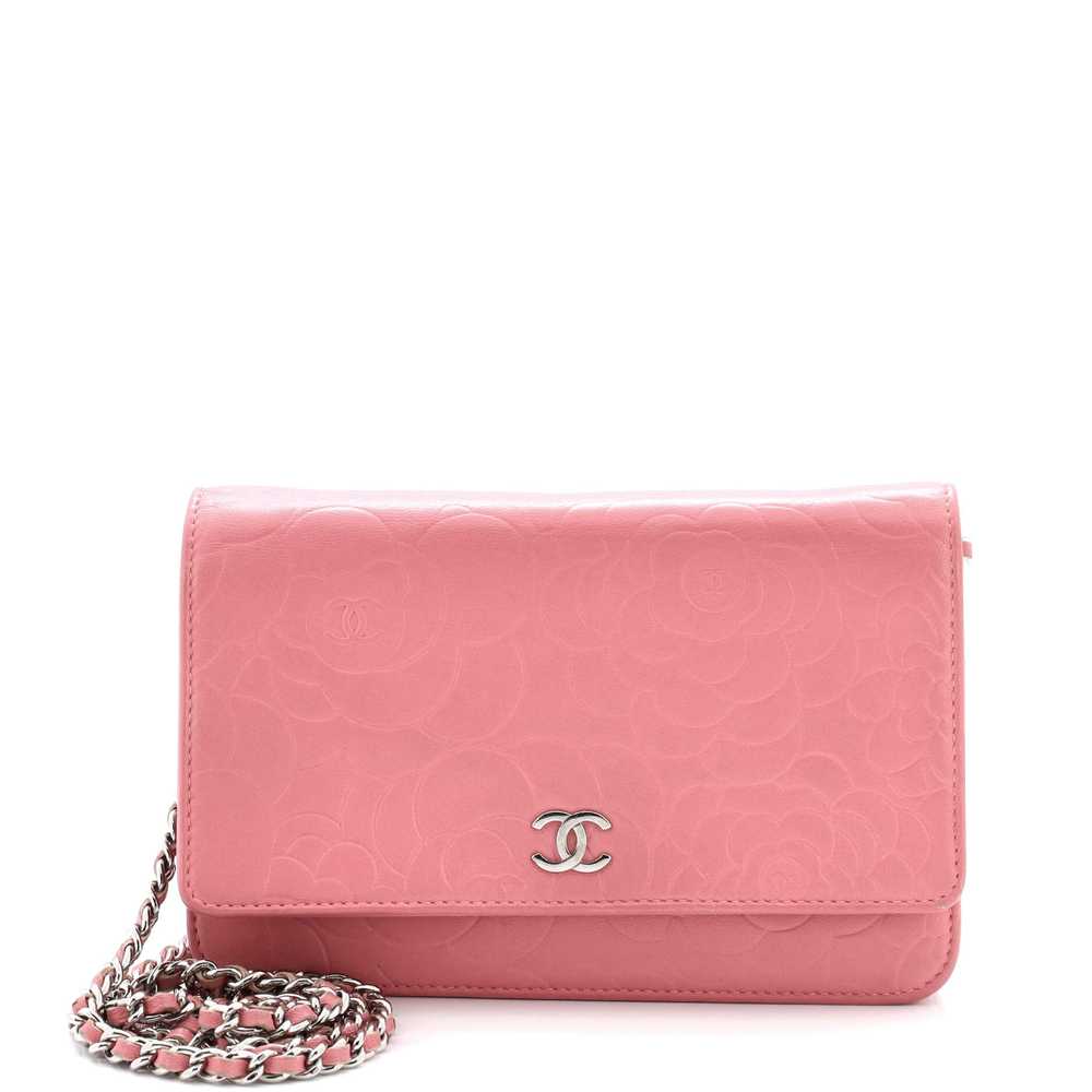 CHANEL Wallet on Chain Camellia Lambskin - image 1