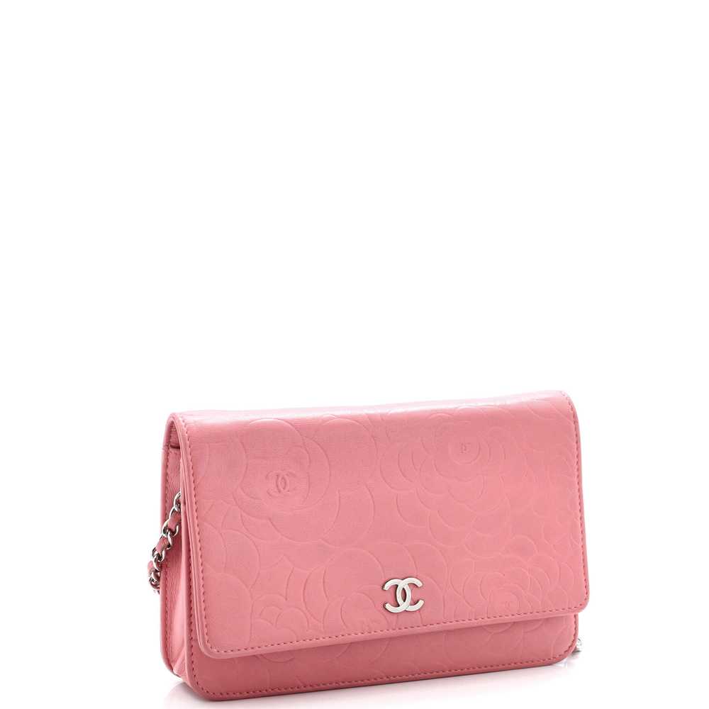 CHANEL Wallet on Chain Camellia Lambskin - image 2