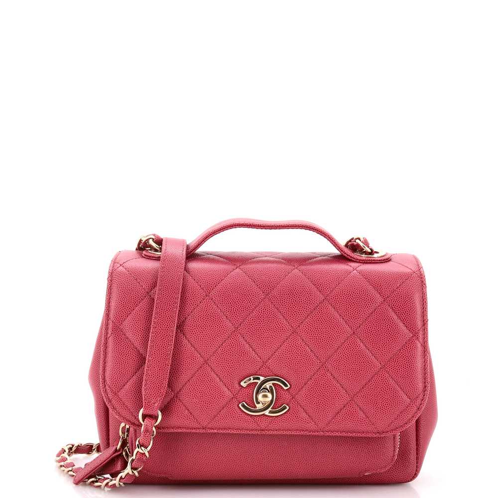 CHANEL Business Affinity Flap Bag Quilted Caviar … - image 1