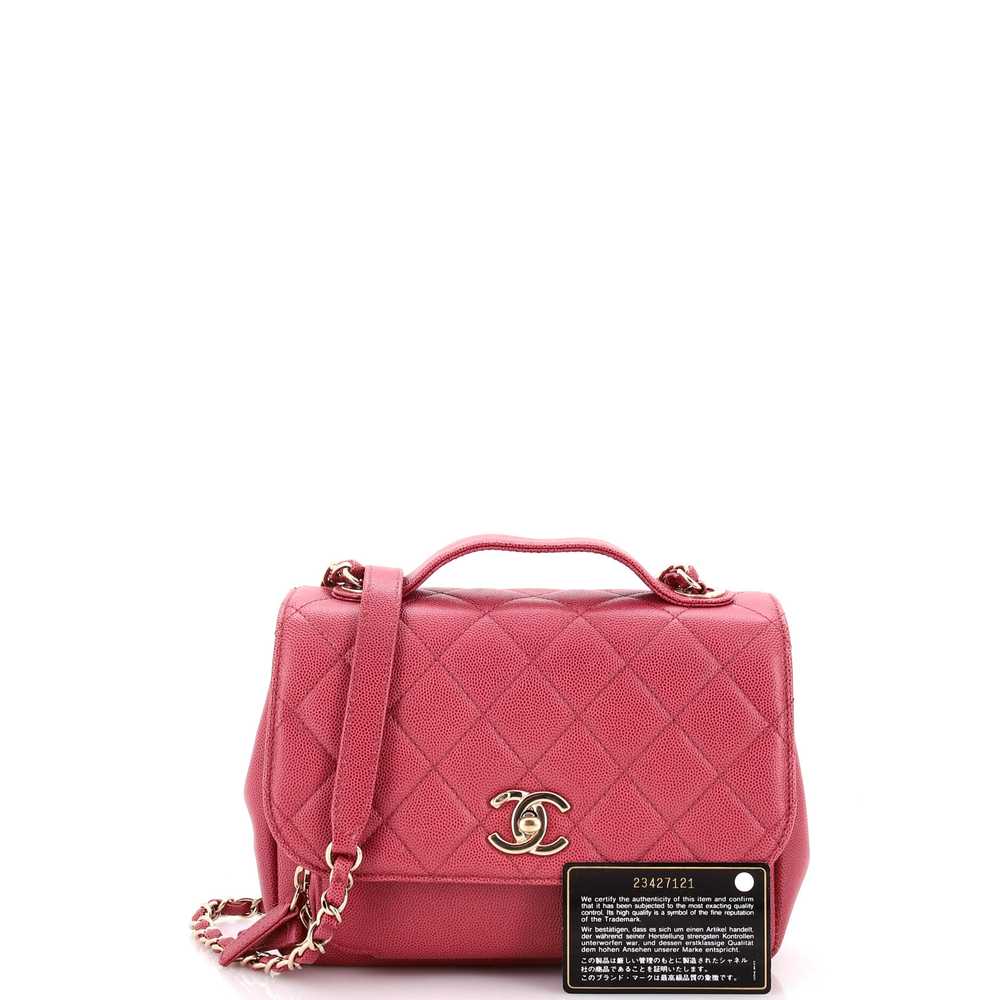 CHANEL Business Affinity Flap Bag Quilted Caviar … - image 2