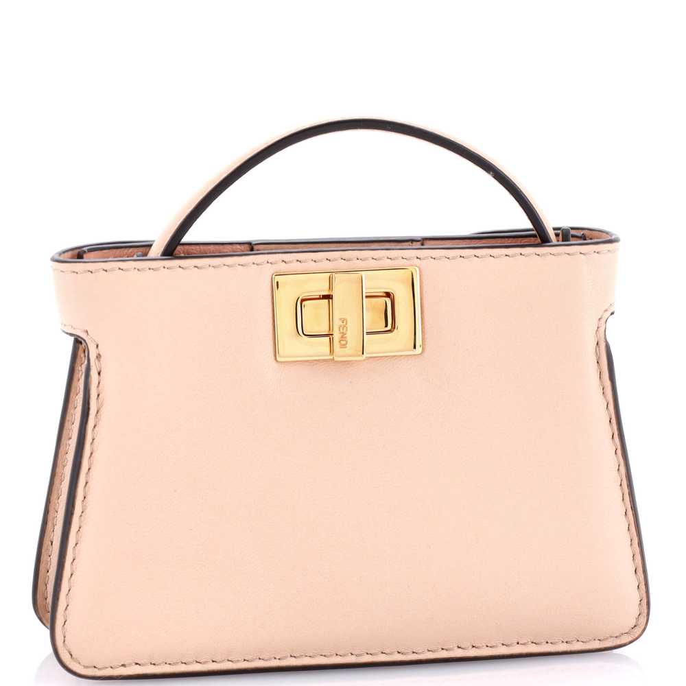 FENDI Peekaboo Bag Charm Leather Nano - image 2