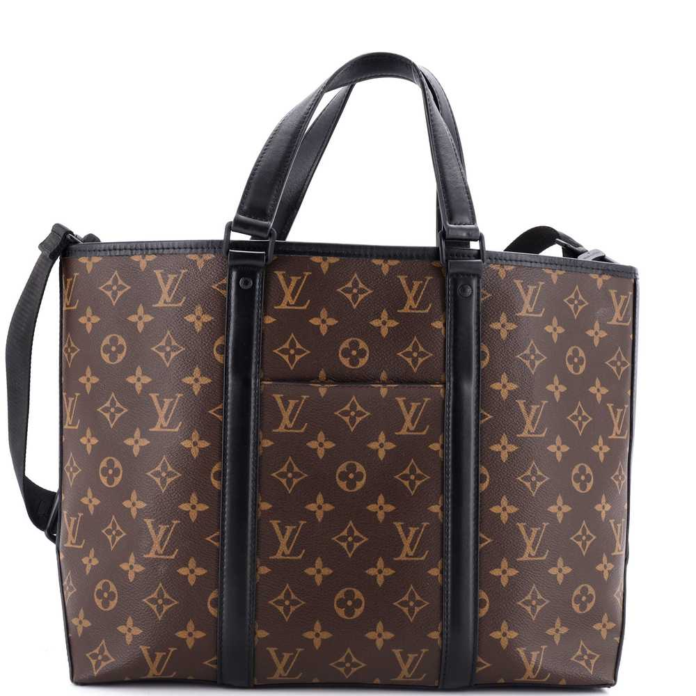 Louis Vuitton Weekend Tote Macassar Monogram Canv… - image 1