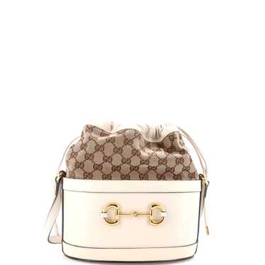 GUCCI Horsebit 1955 Bucket Crossbody Bag Leather … - image 1