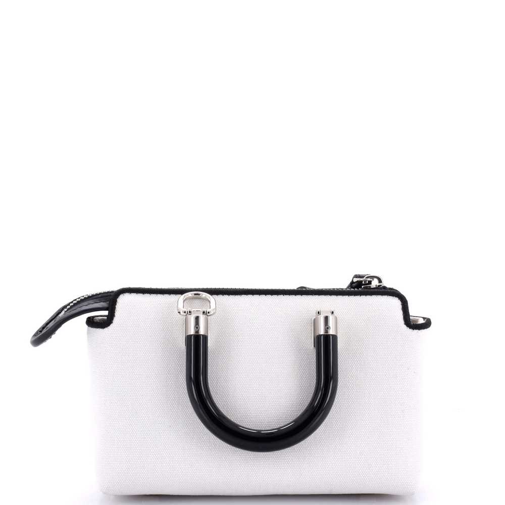 FENDI Logo By The Way Top Handle Bag Embroidered … - image 3