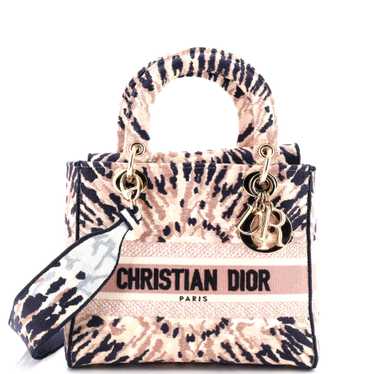 Christian Dior Lady D-Lite Bag Embroidered Canvas… - image 1