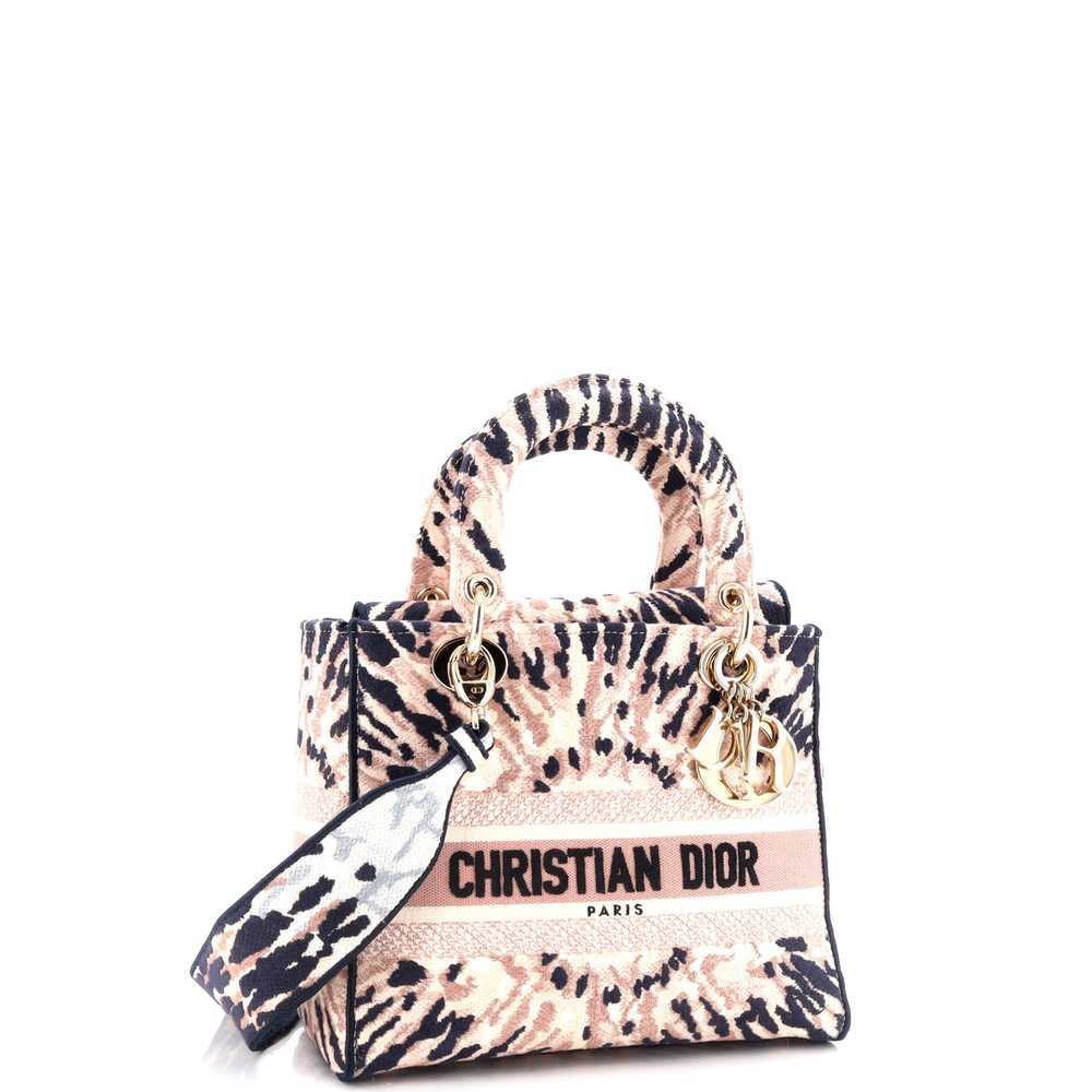 Christian Dior Lady D-Lite Bag Embroidered Canvas… - image 2