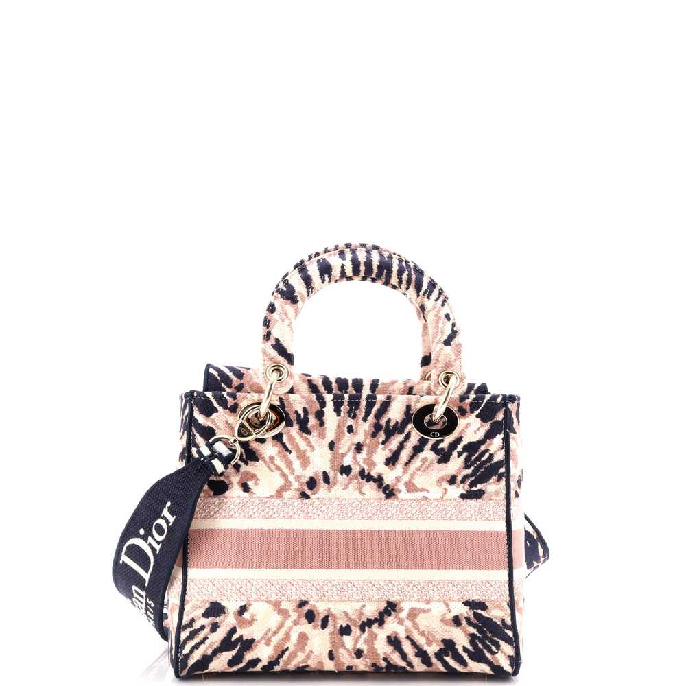 Christian Dior Lady D-Lite Bag Embroidered Canvas… - image 3