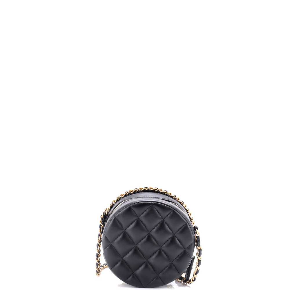 CHANEL Chain Around Round Clutch with Chain Quilt… - image 4