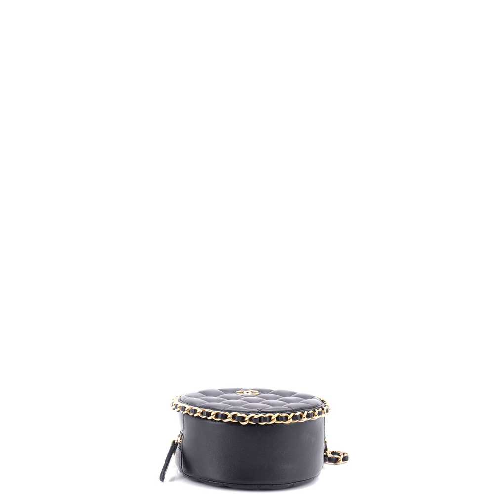 CHANEL Chain Around Round Clutch with Chain Quilt… - image 5