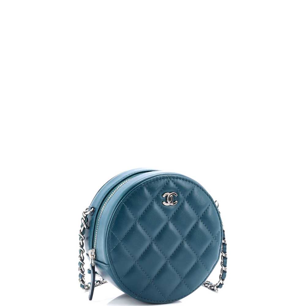 CHANEL Round Clutch with Chain Quilted Lambskin M… - image 3