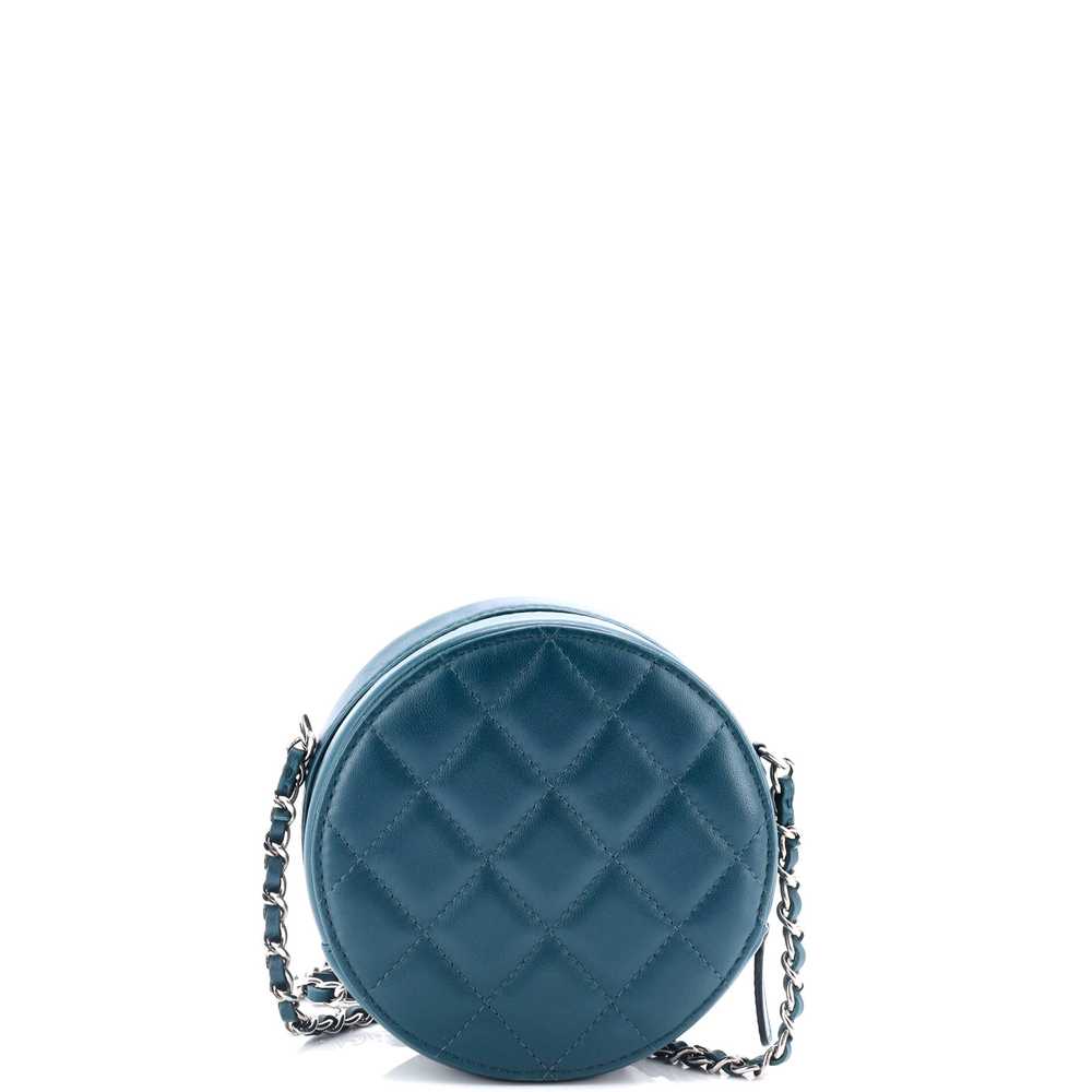 CHANEL Round Clutch with Chain Quilted Lambskin M… - image 4