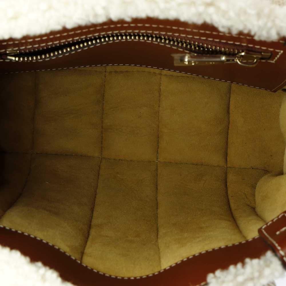 CHLOE Woody Tote Shearling with Leather Small - image 5