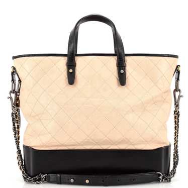 CHANEL Gabrielle Shopping Tote Quilted Calfskin La