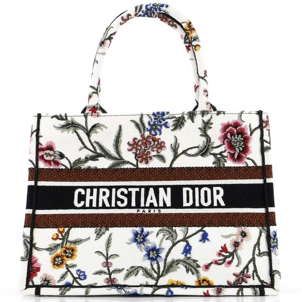 Christian Dior Book Tote Embroidered Canvas Medium - image 1