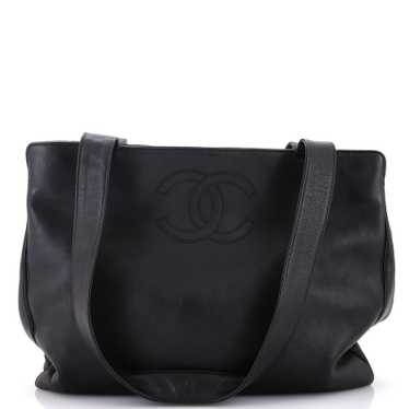 CHANEL Vintage CC Compartment Tote Lambskin Medium