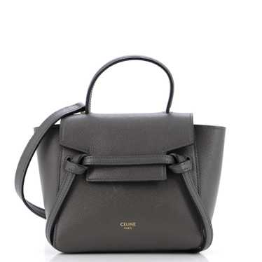 CELINE Belt Bag Textured Leather Pico