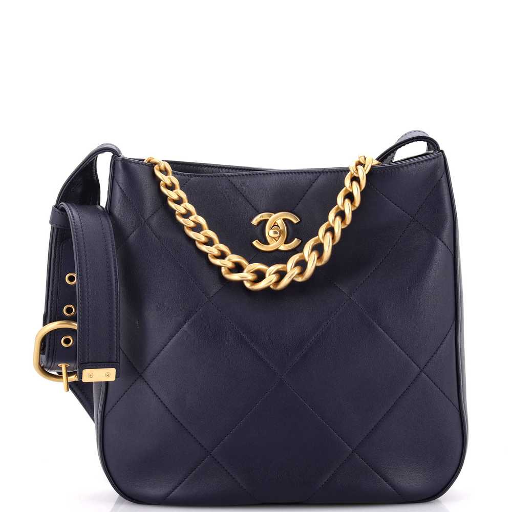 CHANEL Easy Mood Hobo Quilted Calfskin - image 1