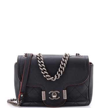 CHANEL Archi Chic Flap Bag Quilted Grained Calfski