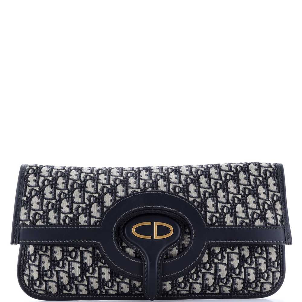 Christian Dior Fold Over Clutch Oblique Canvas - image 1