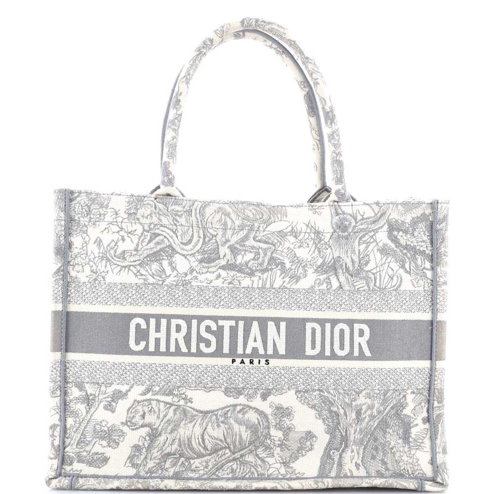 Christian Dior Book Tote Embroidered Canvas Medium - image 1