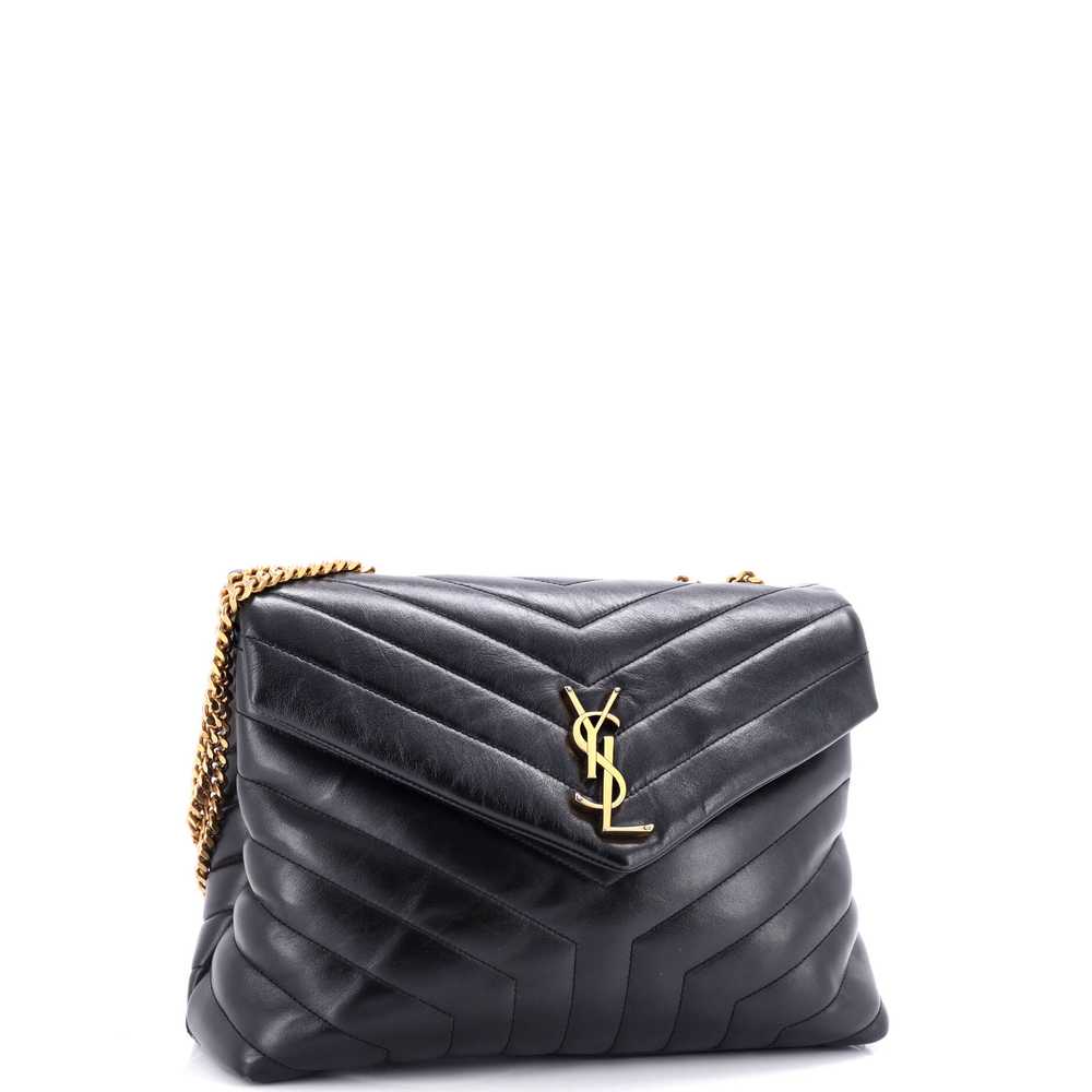 Saint Laurent Loulou Shoulder Bag Matelasse Chevr… - image 2