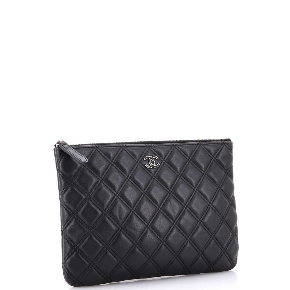 CHANEL Double Stitch O Case Clutch Lambskin Medium - image 2