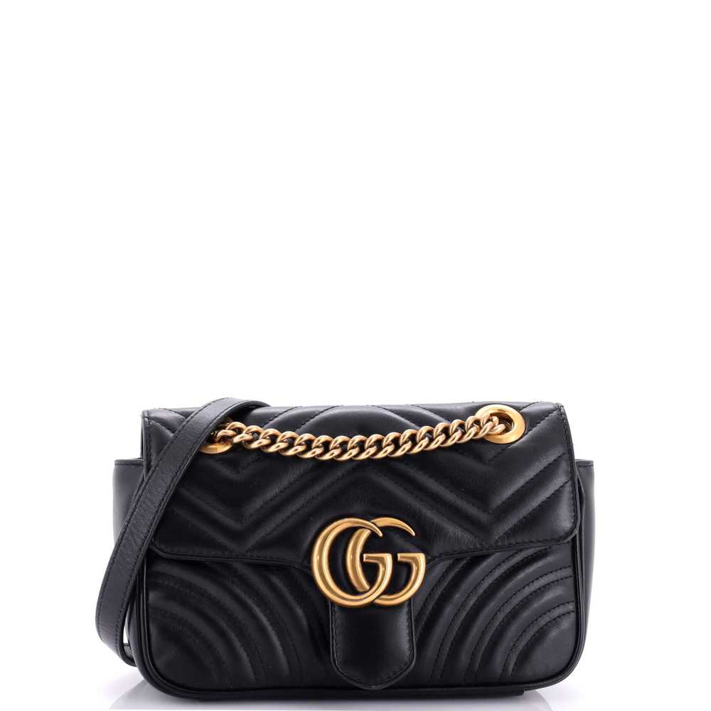 GUCCI GG Marmont Flap Bag Matelasse Leather Mini - image 2