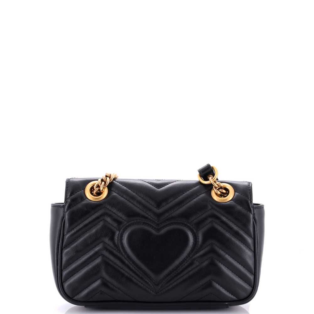 GUCCI GG Marmont Flap Bag Matelasse Leather Mini - image 3