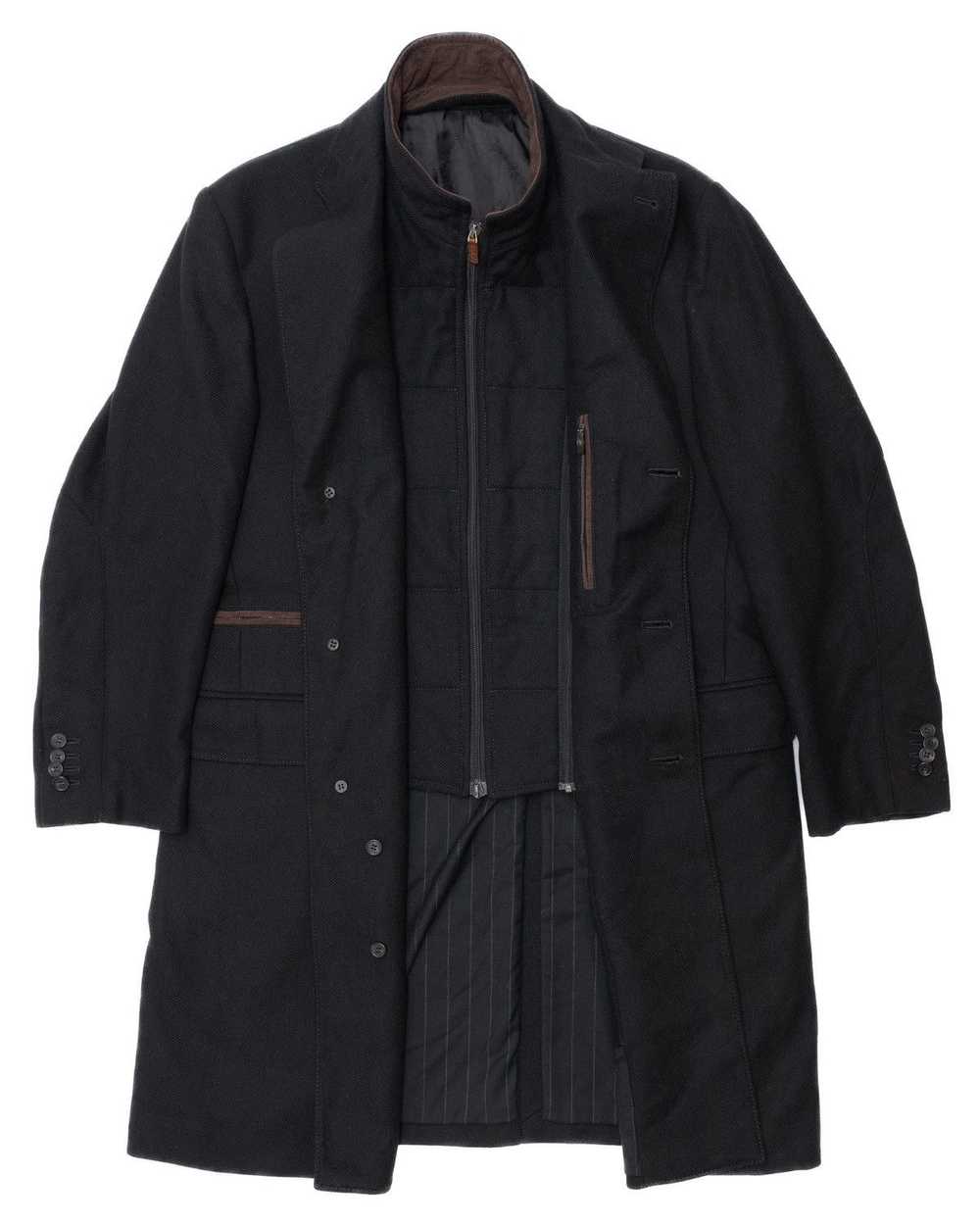 Corneliani CORNELIANI ID 1.8k$ Wool Coat w Detach… - image 4