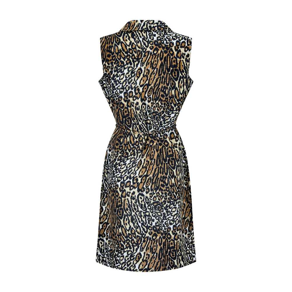 1970s Kenrose Leopard Print Belted Dress - image 3