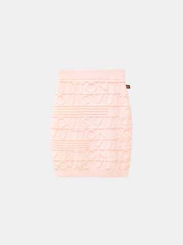 Louis Vuitton FW 2021 Pink Textured 3D-Effect Logo