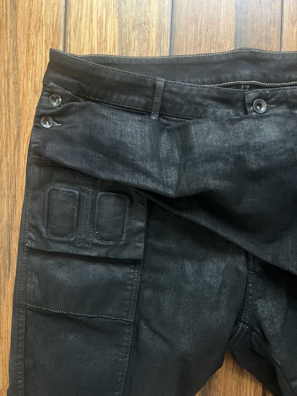 Rick Owens Rick Owens Waxed Memphis Jeans - image 3