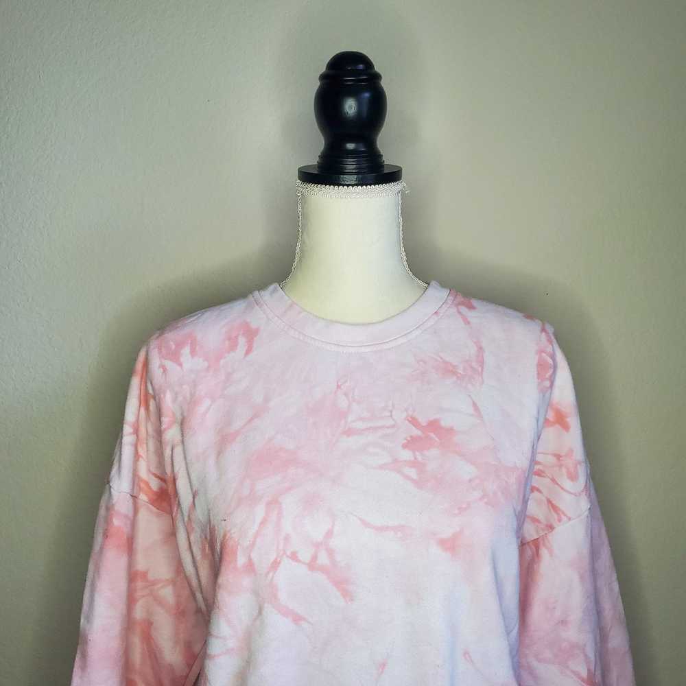 Anthropologie Anthropologie Aryah Pink Tie Dye Sw… - image 5