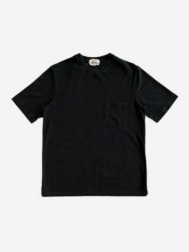 Hermes Hermes Black Embroidered Logo Pocket T-Shir