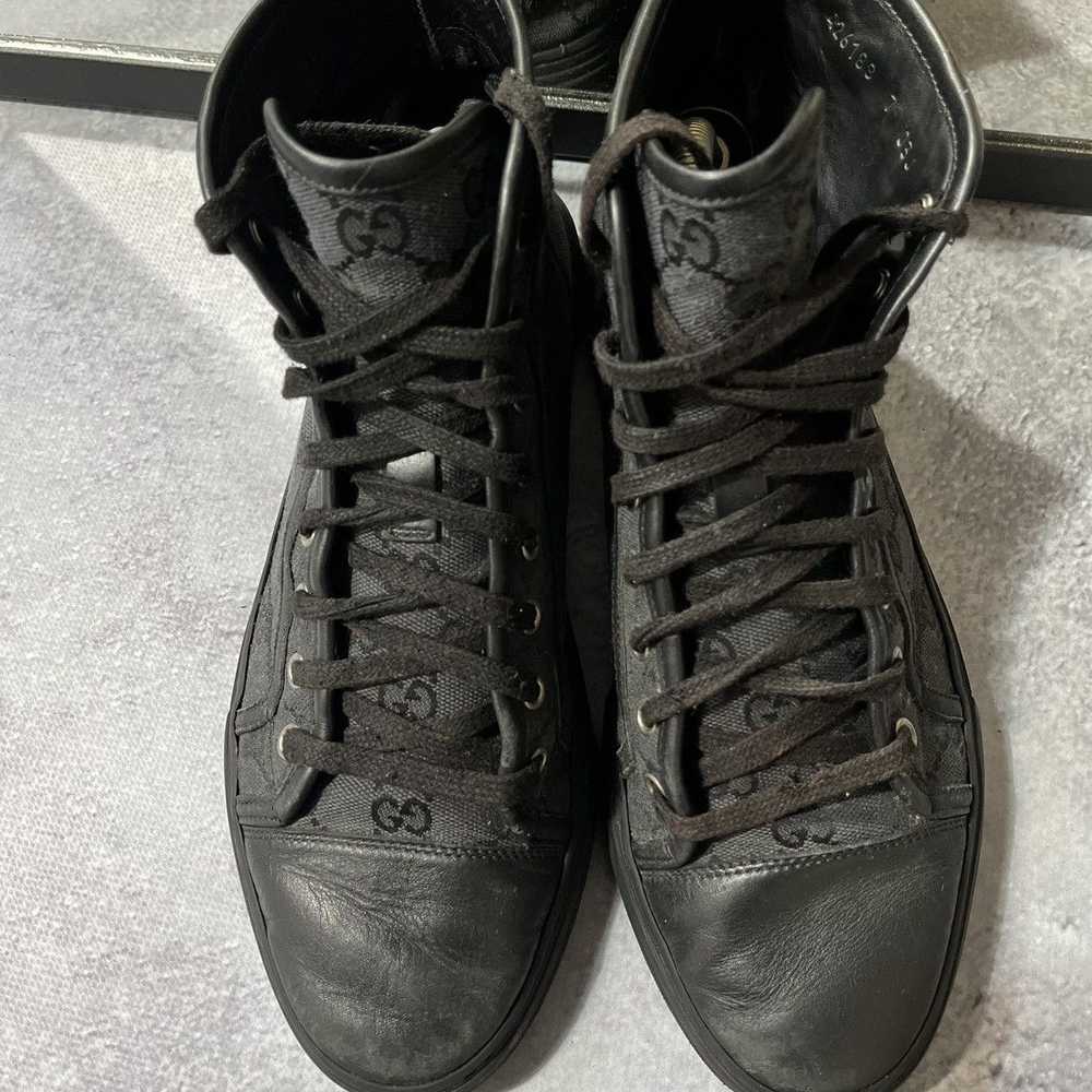 Gucci high top brooklyn sneakers GG monogram canv… - image 3