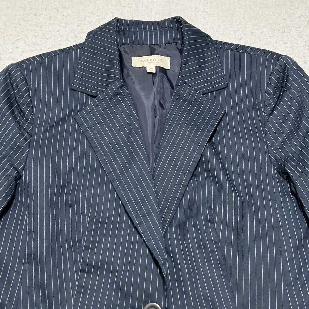 Other Talbots 10P Navy Blue Pinstripe Career Blaz… - image 2