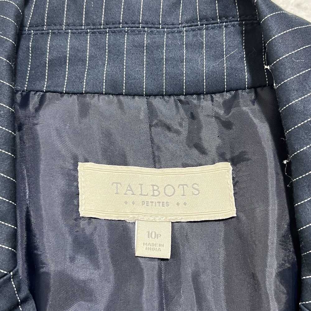 Other Talbots 10P Navy Blue Pinstripe Career Blaz… - image 6