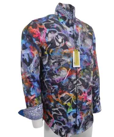 Robert Graham Multicolor Abstract EMBROIDERY !!!  