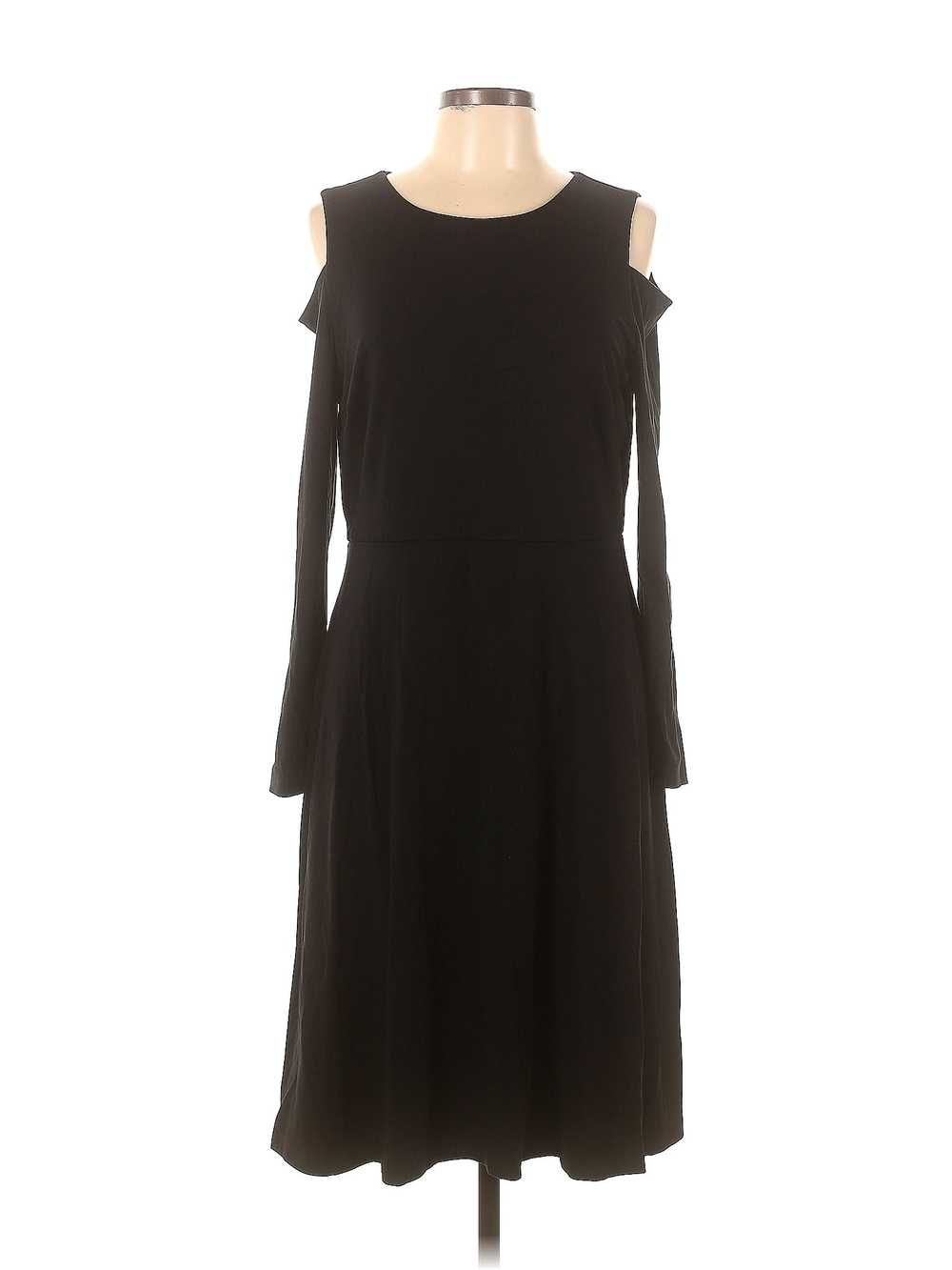 Ann Taylor LOFT Women Black Cocktail Dress 10 - image 1