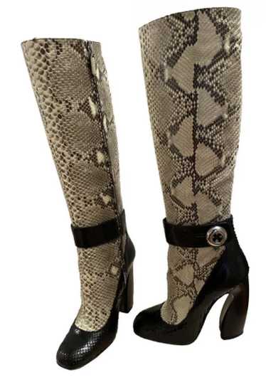 Prada PYTHON LEATHER BOOTS