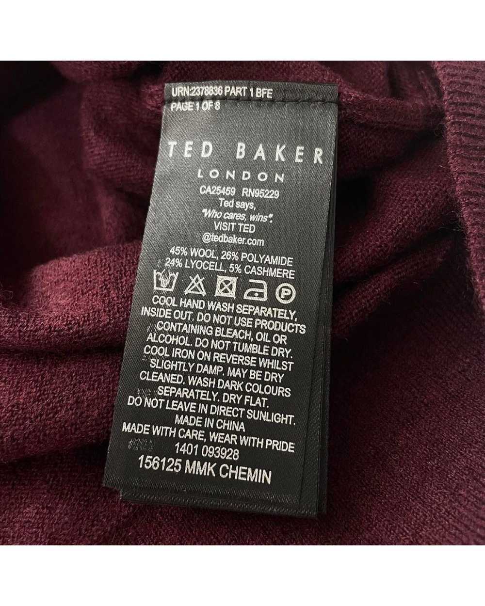 Ted Baker Ted Baker Size 5 Burgundy Lightweight S… - image 3