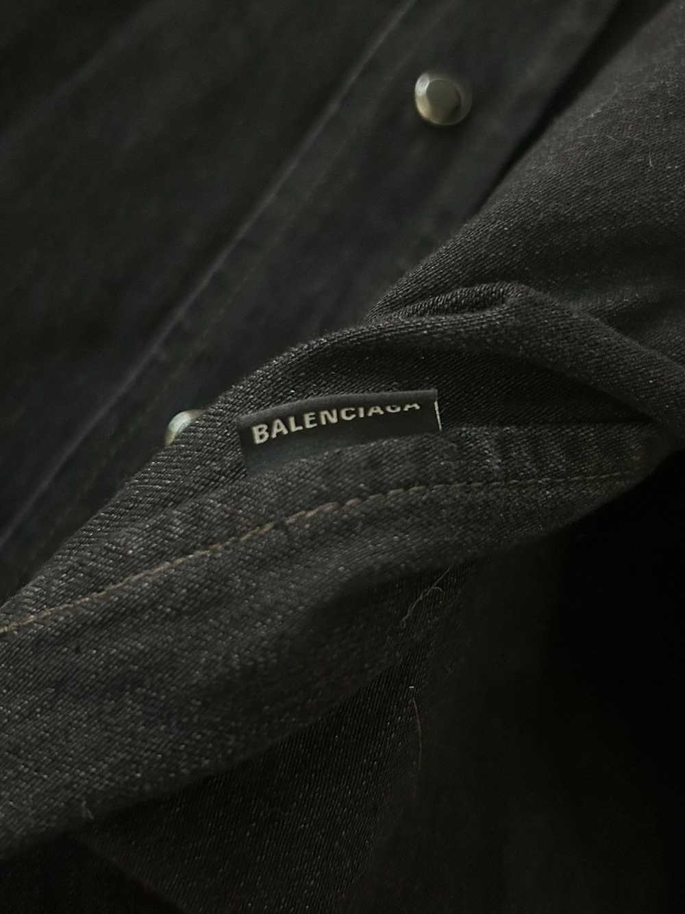 Balenciaga SS18 Swing Denim Button Up - image 8