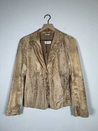 Jil Sander 00’s Ponyhair Patchwork Blazer