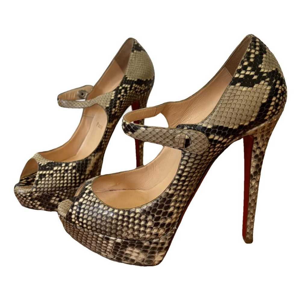 Christian Louboutin Python heels - image 1