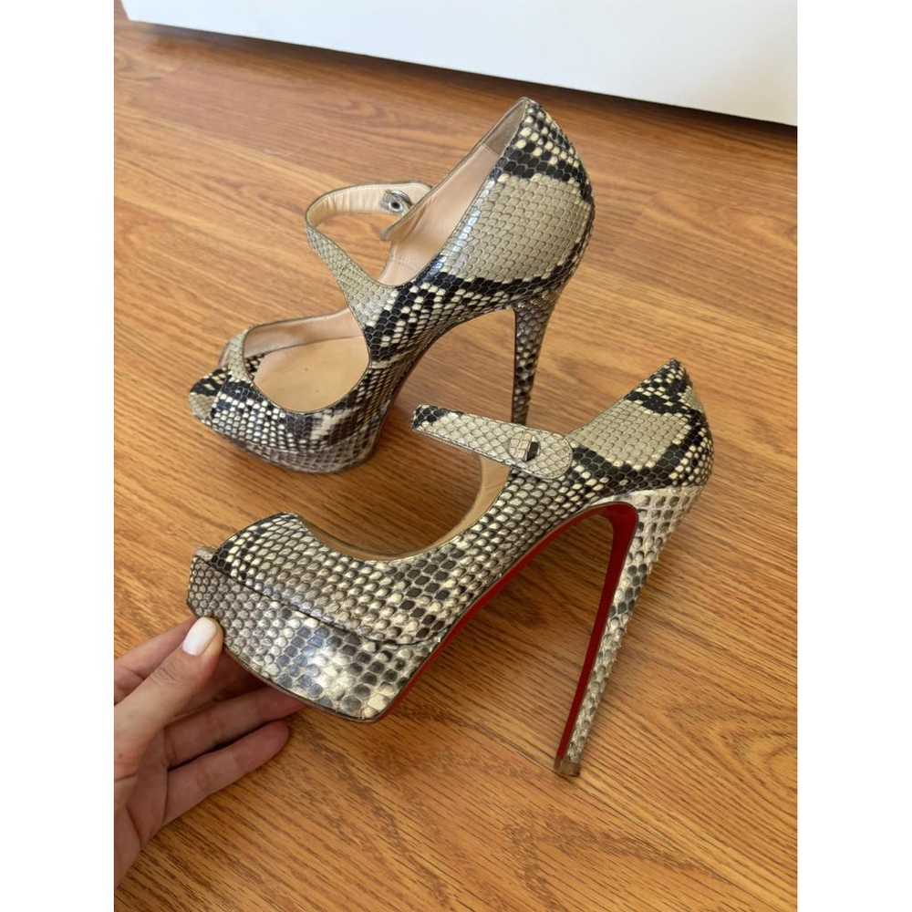 Christian Louboutin Python heels - image 7