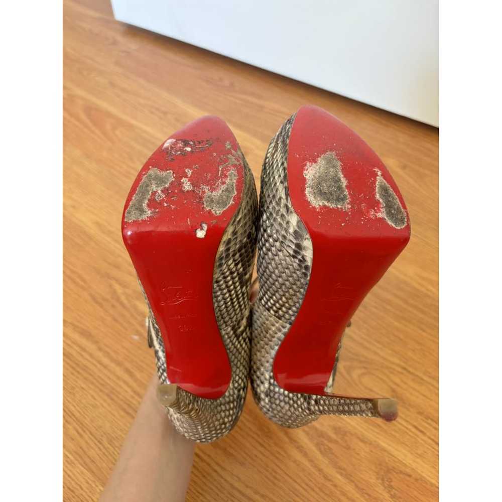 Christian Louboutin Python heels - image 8