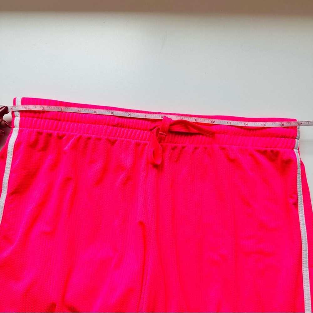 Vintage VINTAGE Hot Neon Pink Mini White Mesh Lin… - image 10