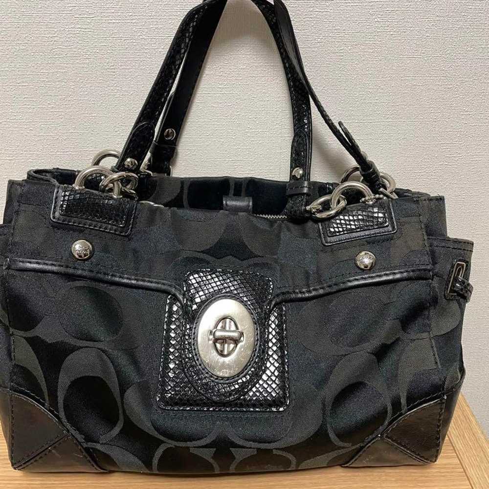 Coach Shoulder Bag Black - image 2