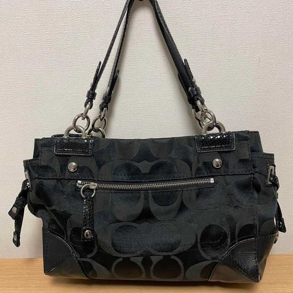 Coach Shoulder Bag Black - image 3